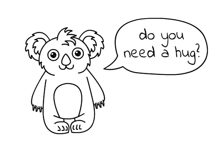 如何画可爱考拉宝宝