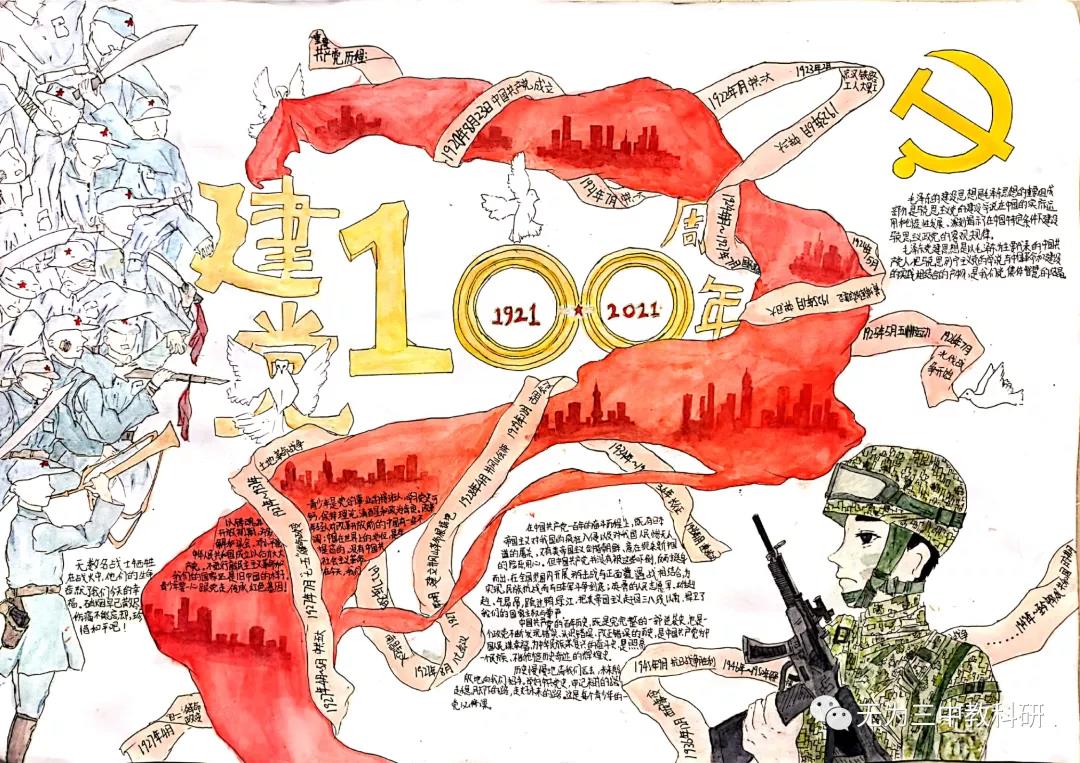 “传承红色基因，勿忘初心使命”手抄报-图6