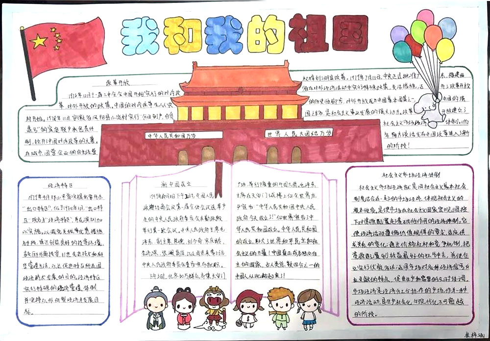 步骤6：《我和我的祖国》新中国成立、改革开放、社会主义市场经济体制、经济特区