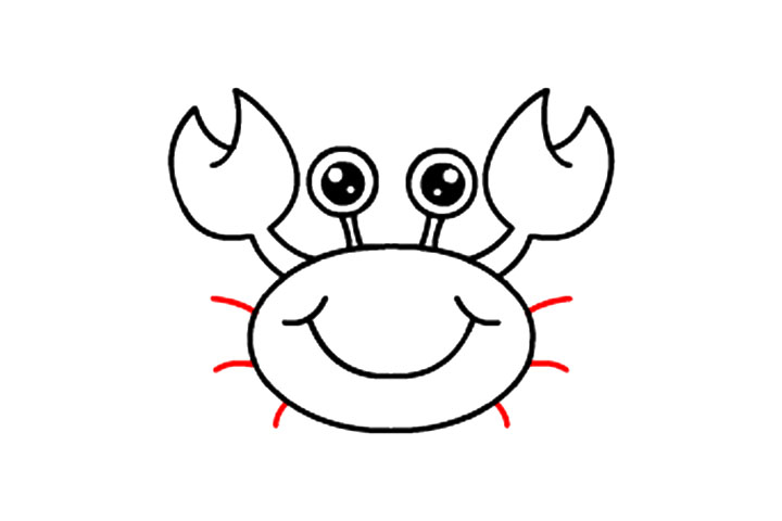 如何画一只可爱螃蟹-图8