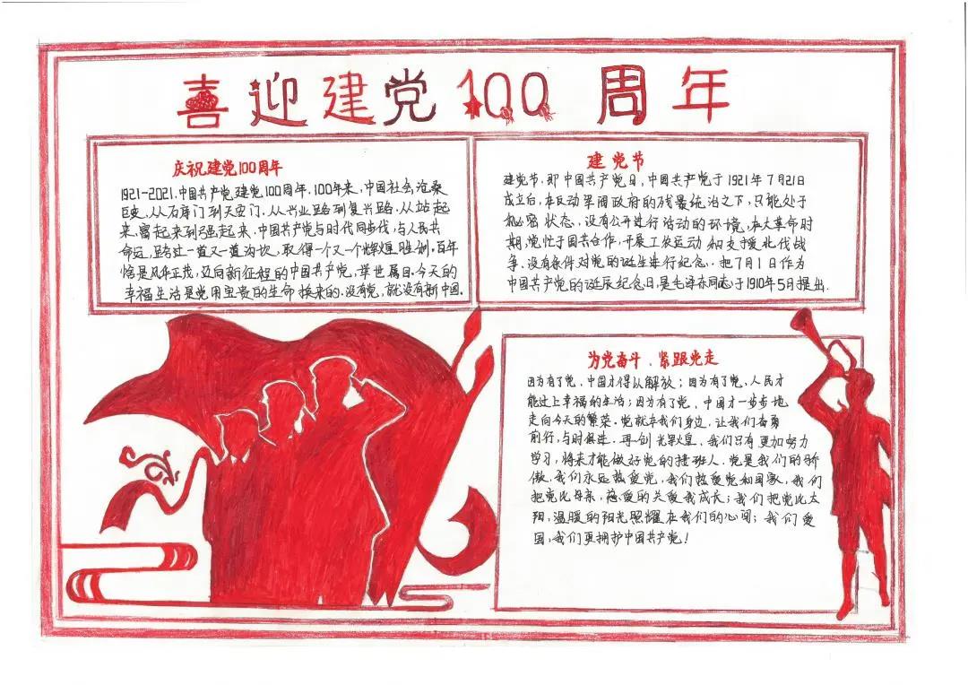 童心向党爱祖国主题手抄报-图6