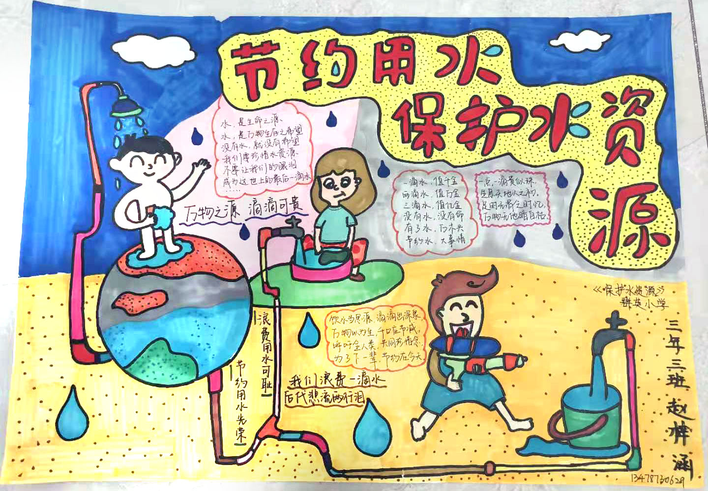 9张漂亮的保护水资源手抄报图片-图4