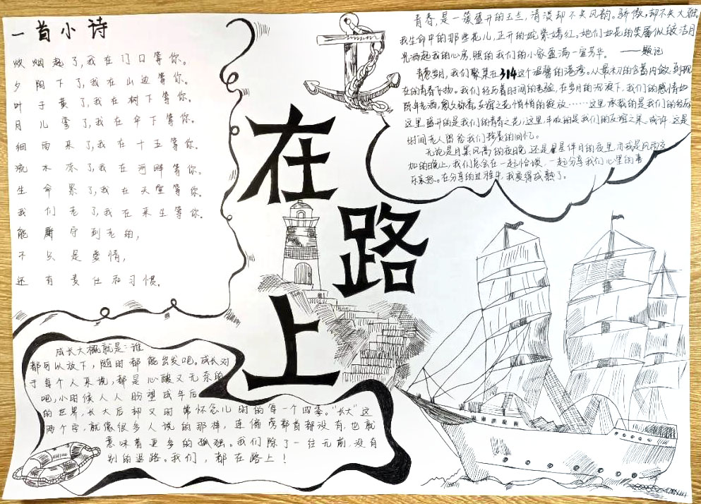 大学生寝室文化节手抄报-图8