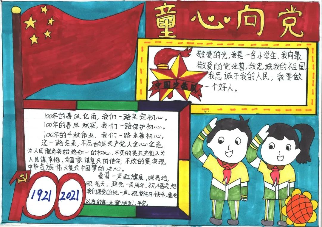 小小红船梦，建党百年手抄报图片-图5