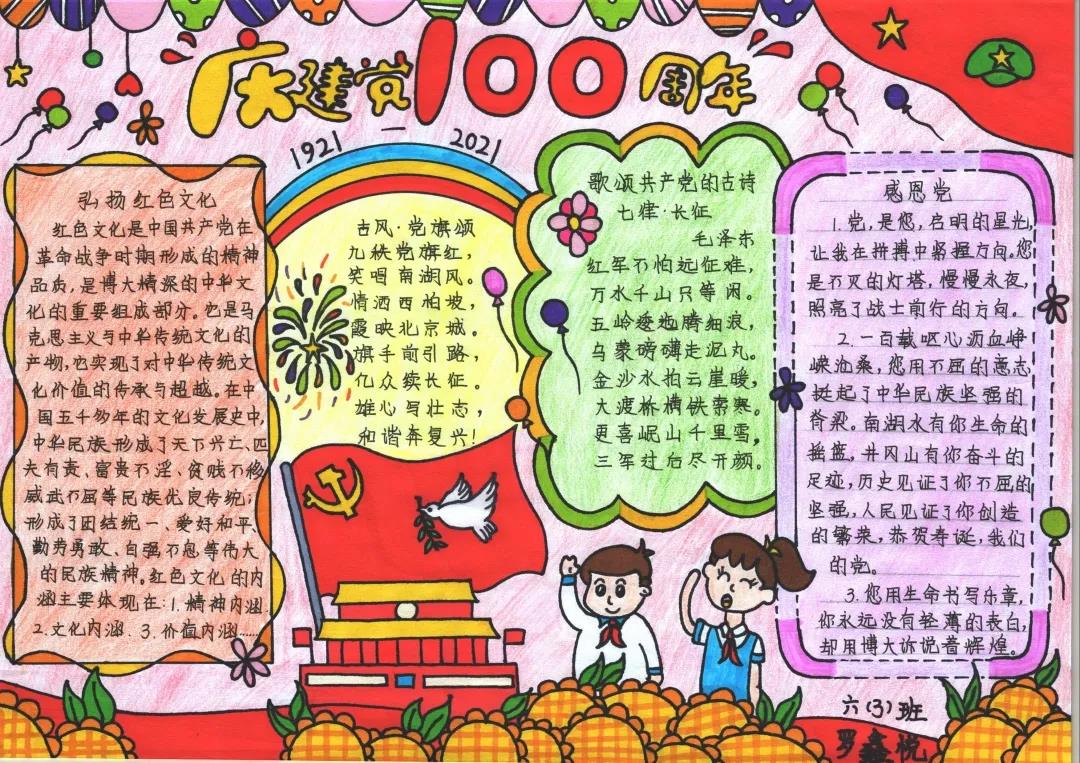 小小红船梦，建党百年手抄报图片-图8