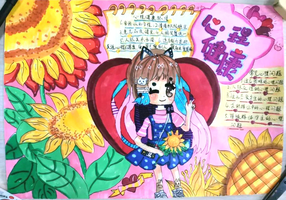 “审视心灵，画出美丽”5.25主题手抄报-图14