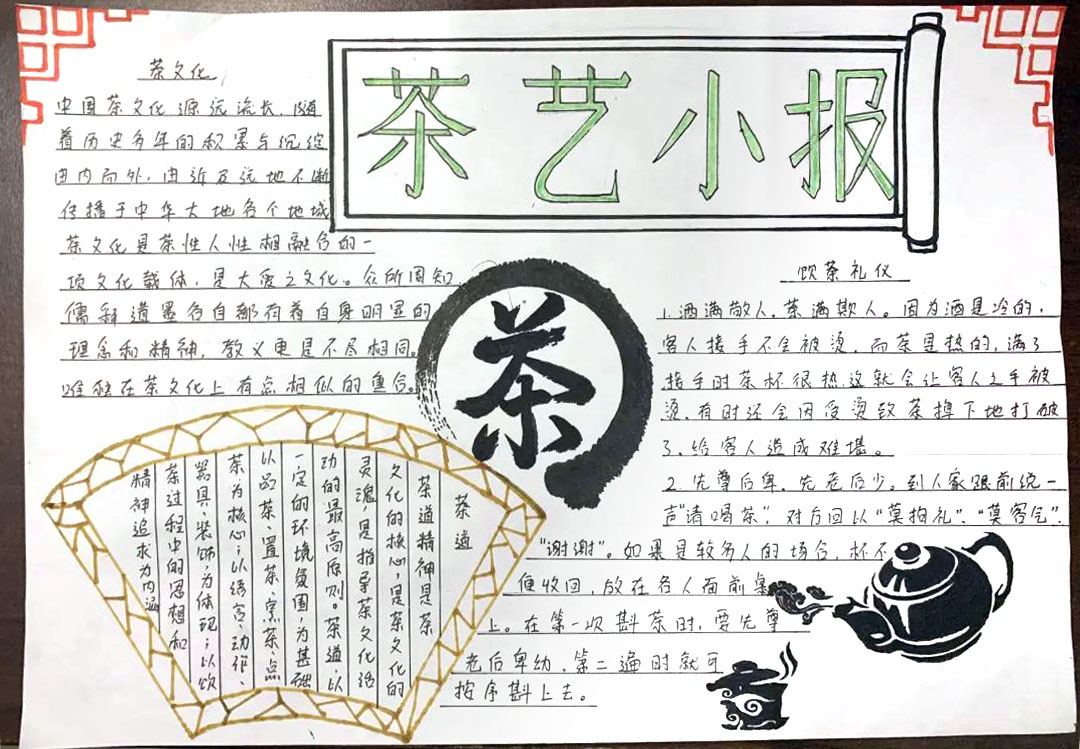 弘扬传统茶文化手抄报图片-图2