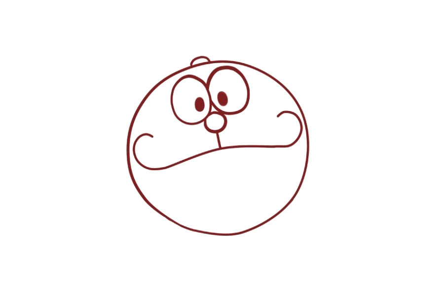 怎么画哆啦A梦-图3