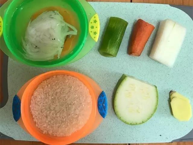 第1步：准备好食材。