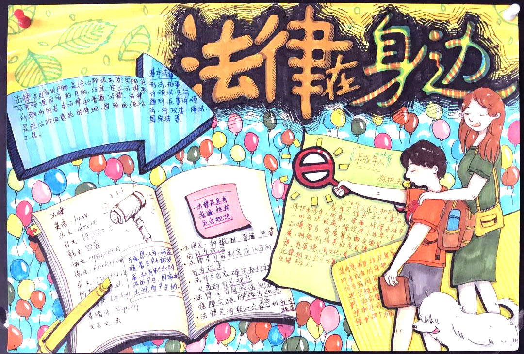 小学生法制校园手抄报-图2