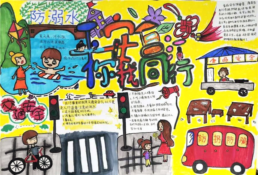小学生平安台江手抄报图片-图6