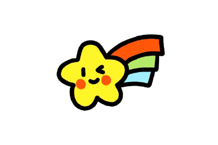 可爱小星星简笔画