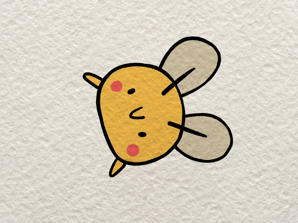 一组可爱小蜜蜂简笔画-图4