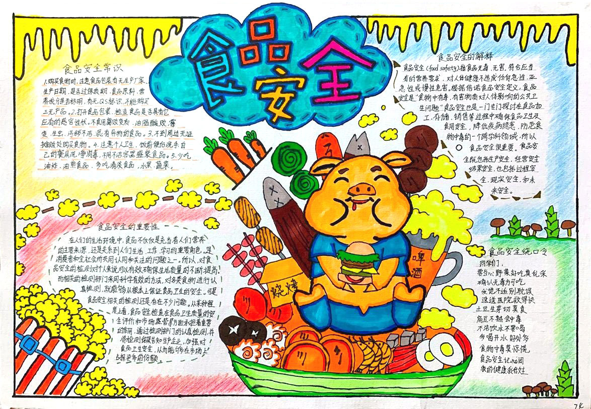 食品安全人人有责手抄报-图1