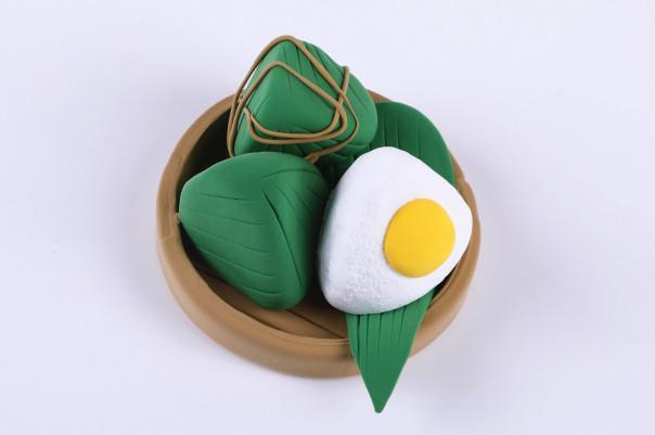 端午节手工 端午粽子粘土教程