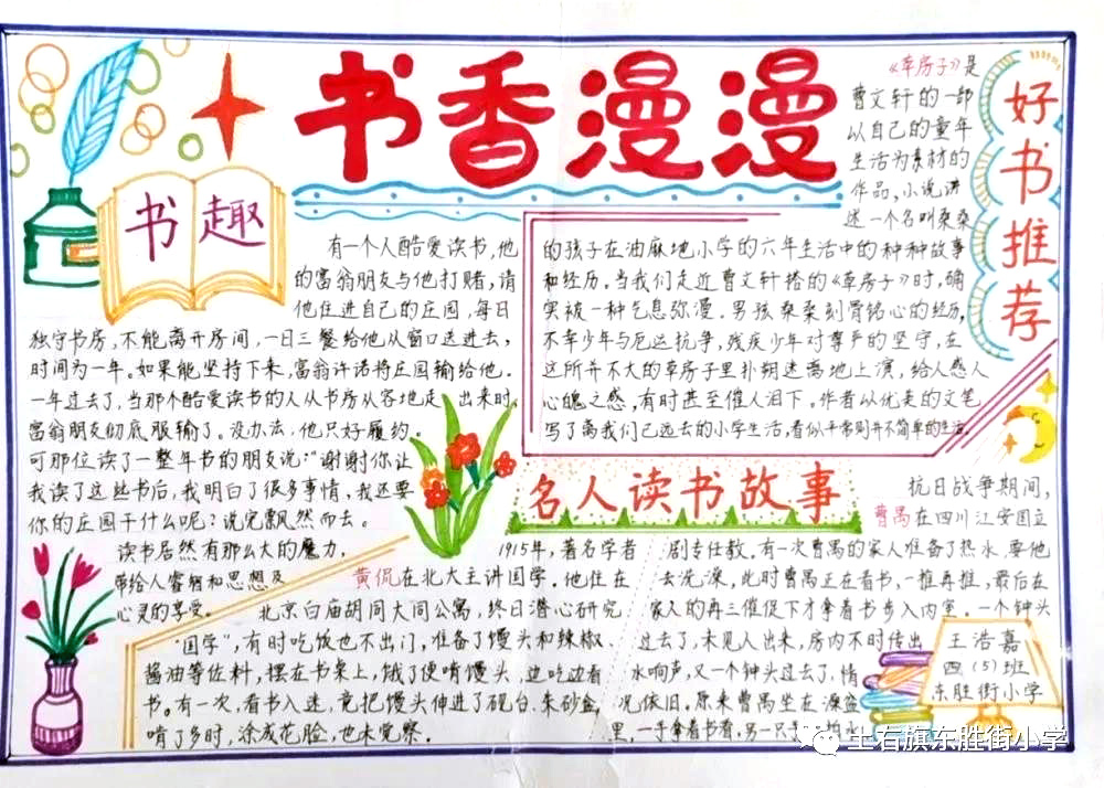 我爱阅读手抄报图片-图5