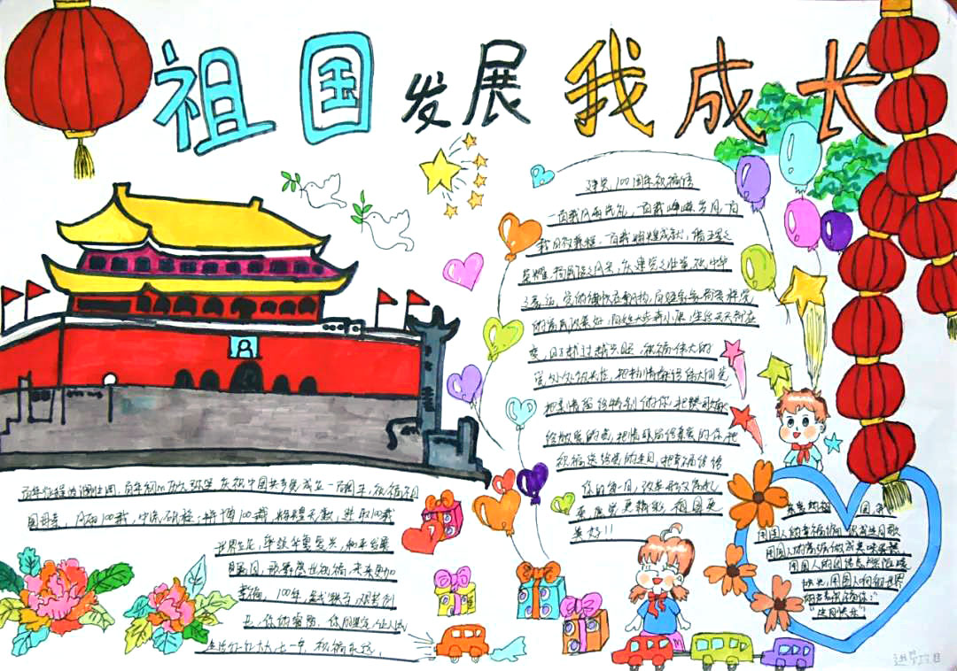 红心向党迎百年手抄报图片-图7