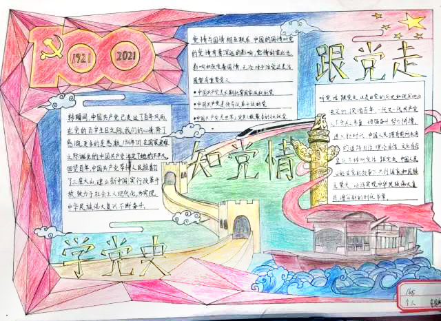 五年级不忘初心跟党走手抄报-图10