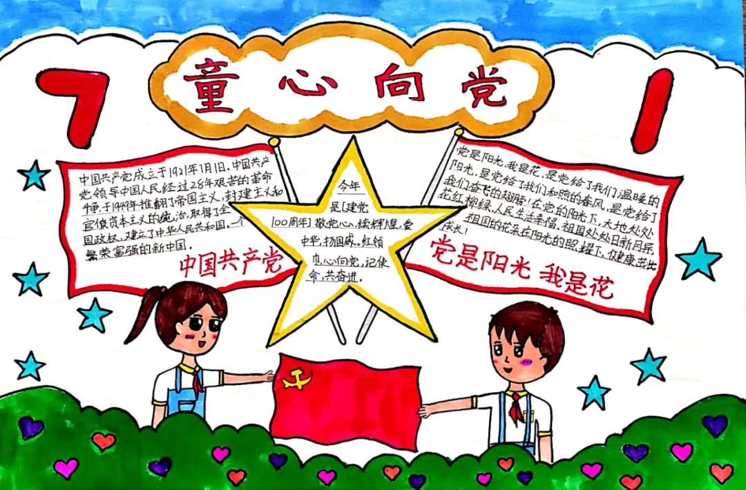 儿童节五年级手抄报绘画-图3