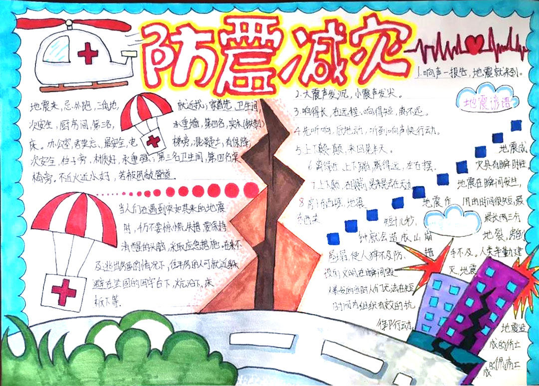 5.12防震减灾手抄报图片-图2