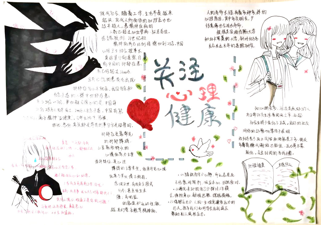 健康阳光心理知识手抄报-图4