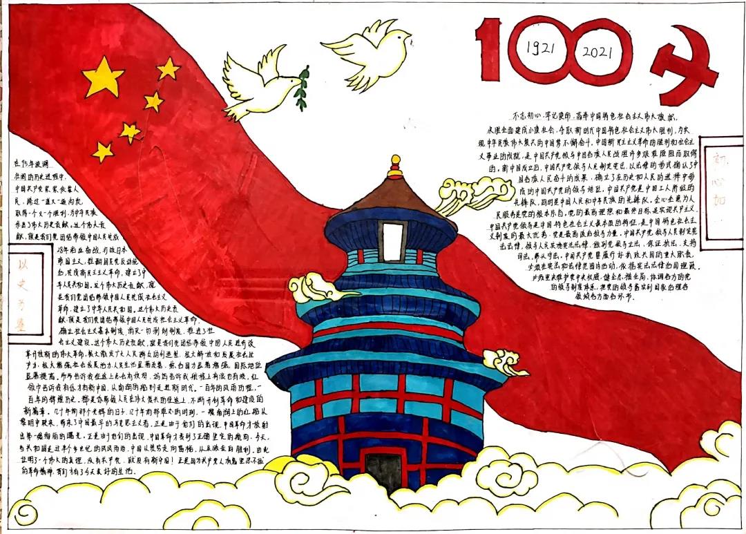 学党史庆百年手抄报图片-图6