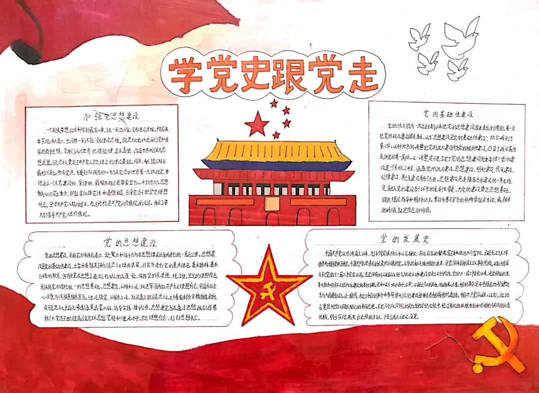 学党史庆百年手抄报图片-图8