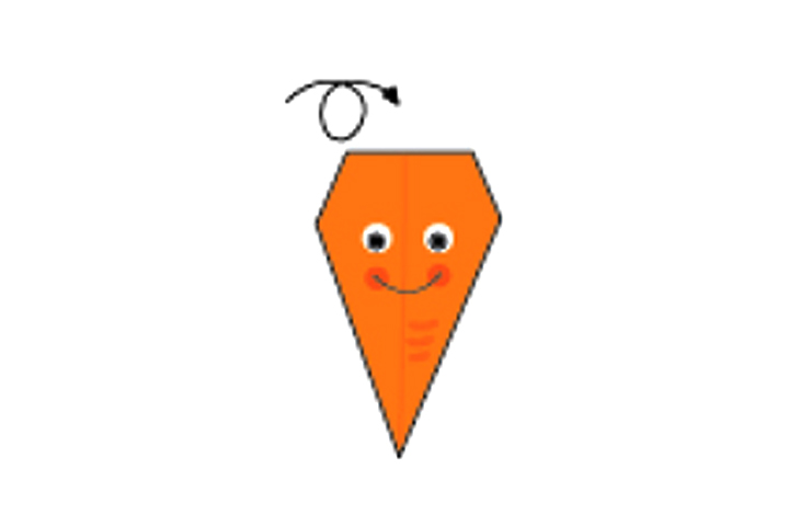 胡萝卜折纸教程-图5