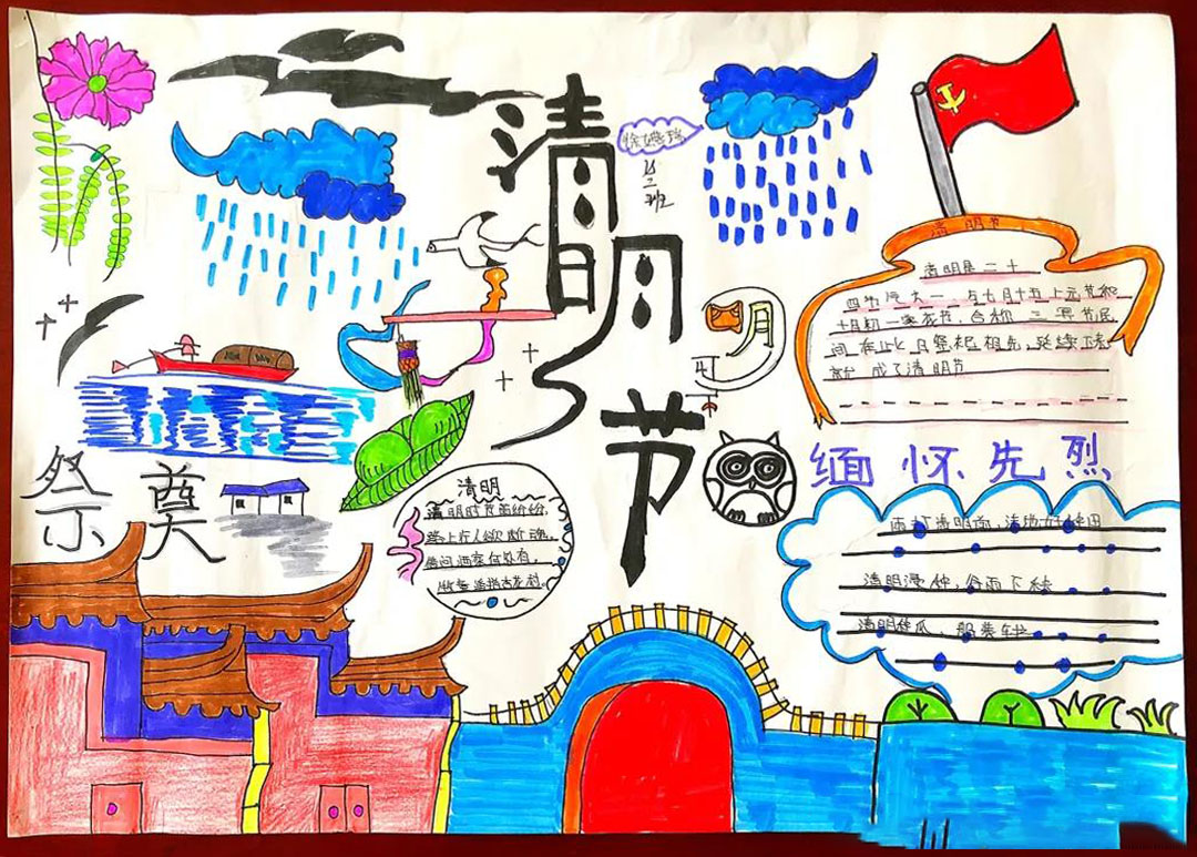 缅怀先烈，致敬英雄手抄报图片-图5