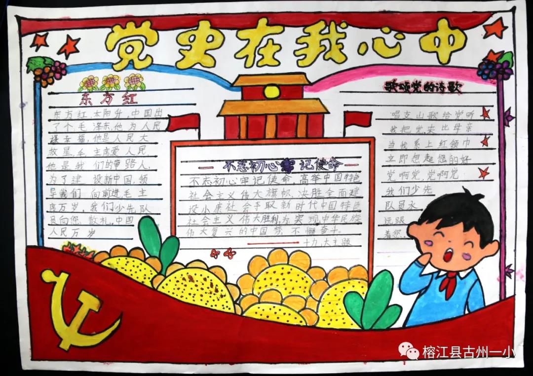 喜迎2021建党节手抄报图片-图1