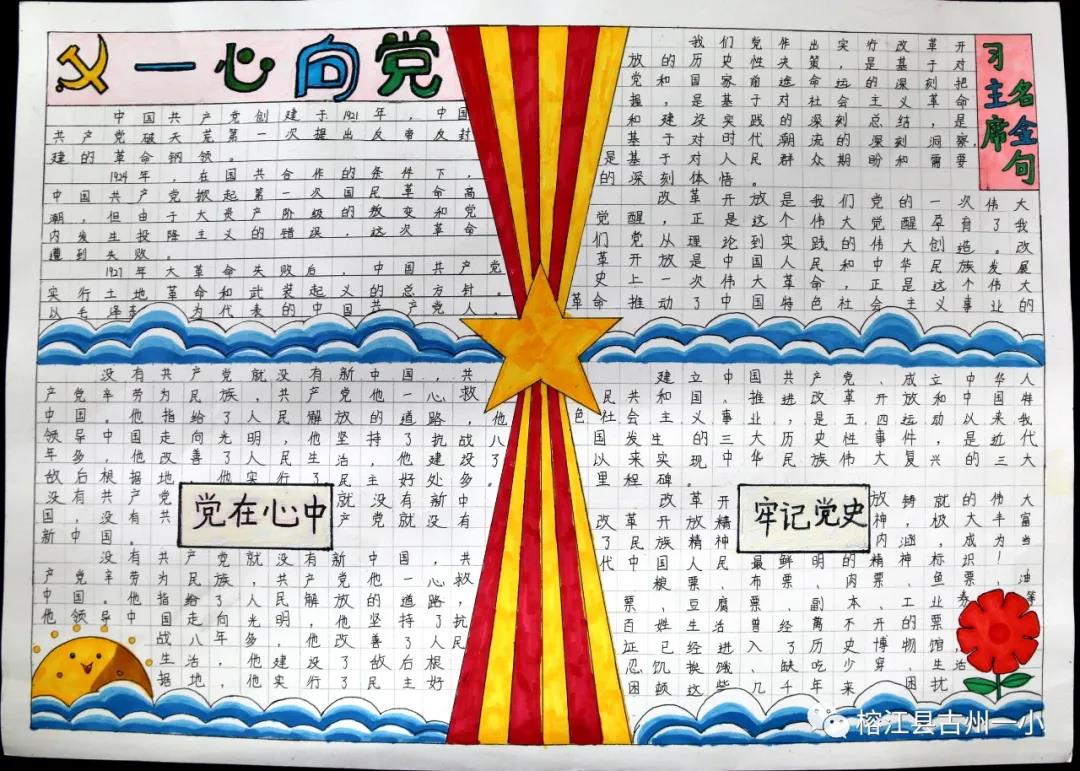 喜迎2021建党节手抄报图片-图5