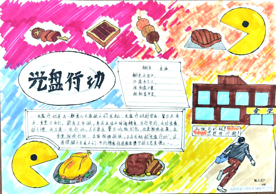 光盘行动手抄报简单漂亮-图5