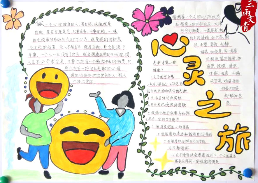 疫情防控下的心理健康手抄报-图7