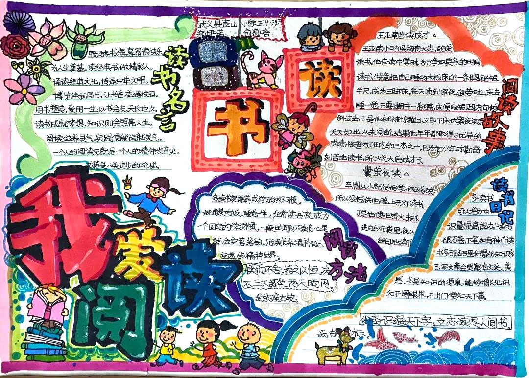 “诵读经典，传承红色精神”主题手抄报-图7