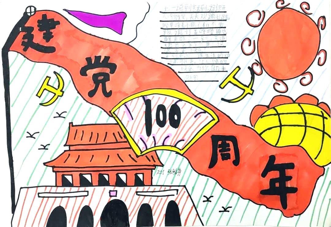 “初心永不变，红船再起航”主题手抄报-图6