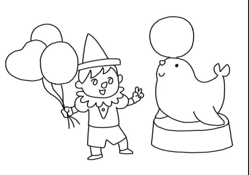 六一儿童节海洋公园主题儿童画-图5