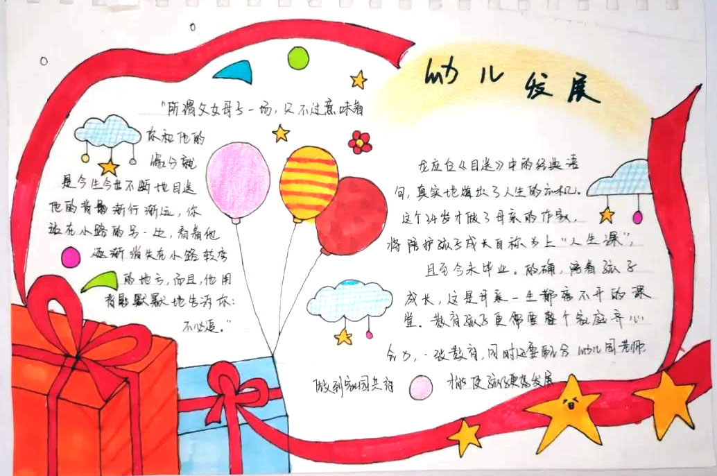 幼儿发展与健康管理手抄报-图6