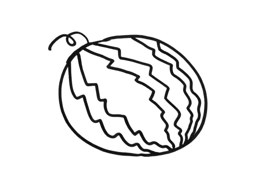 大西瓜怎么画-图5