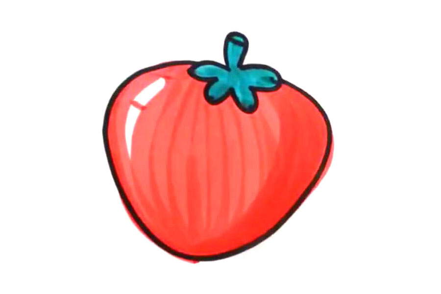 红红的草莓怎么画-图5