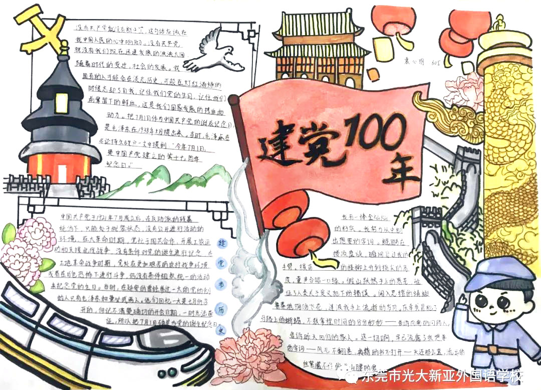 2021年建党百年手抄报图片-图4