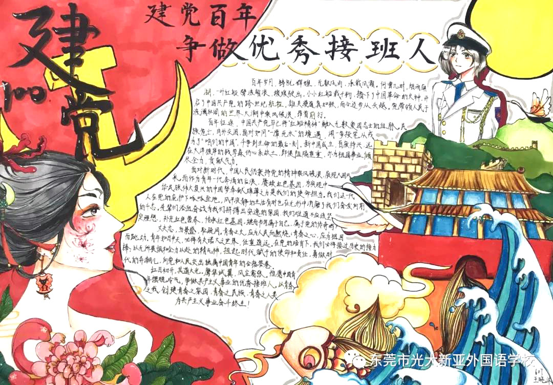 2021年建党百年手抄报图片-图8