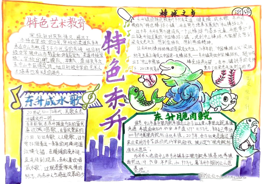 特色东升主题手抄报图片-图1