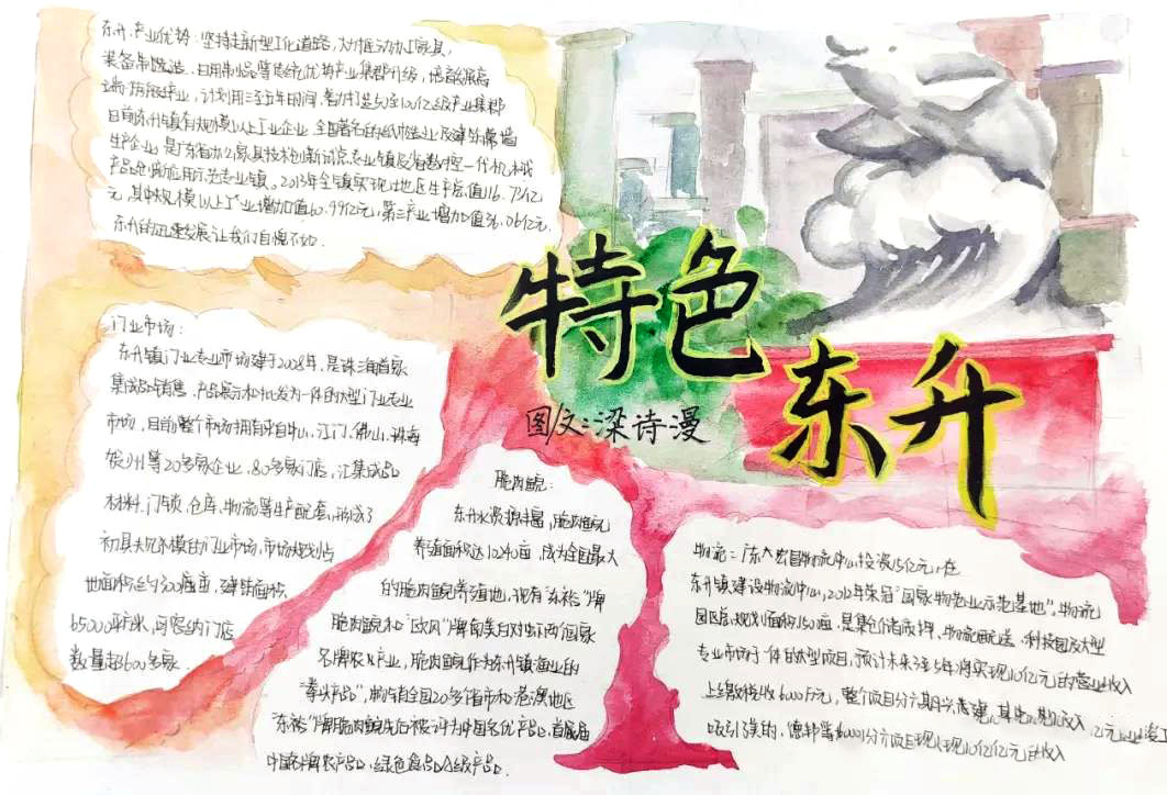 特色东升主题手抄报图片-图5
