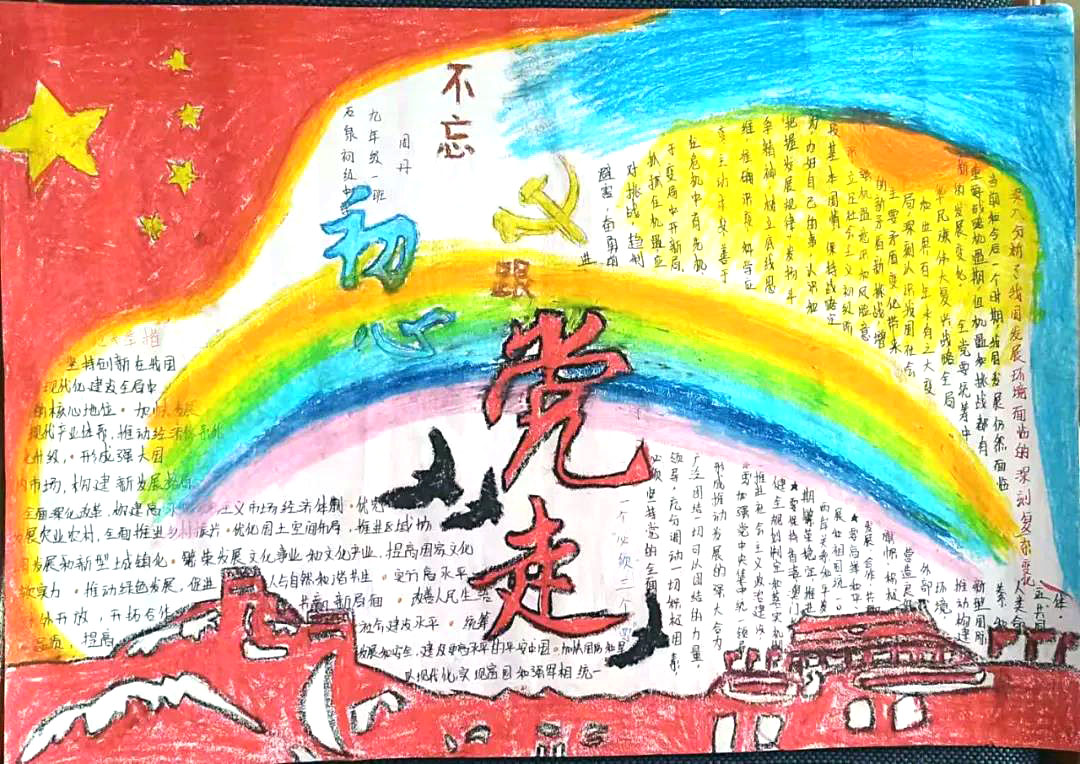 知党史跟党走手抄报图片-图1