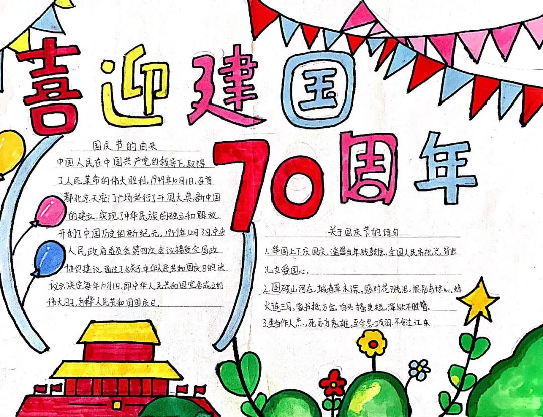 2021年国庆节手抄报图片-图4