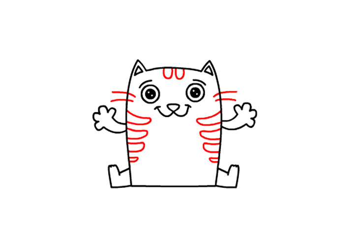 可爱小猫怎么画-图12