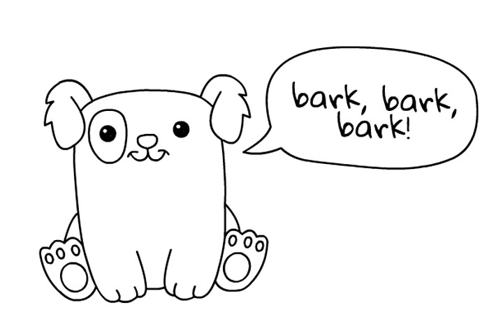 可爱小狗怎么画