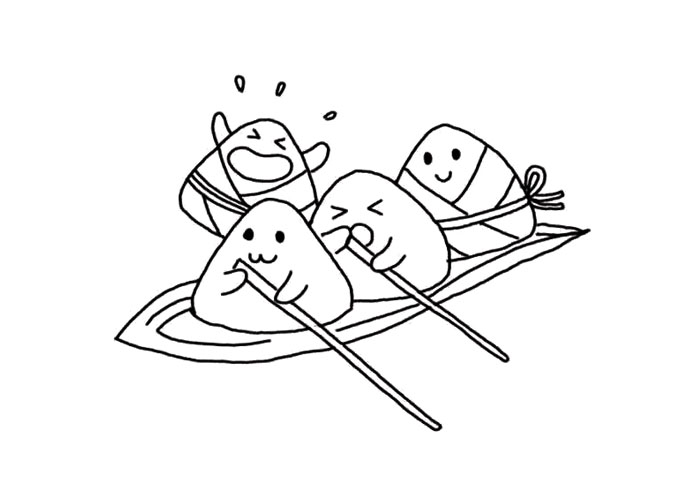 漂亮的端午节简笔画-图3