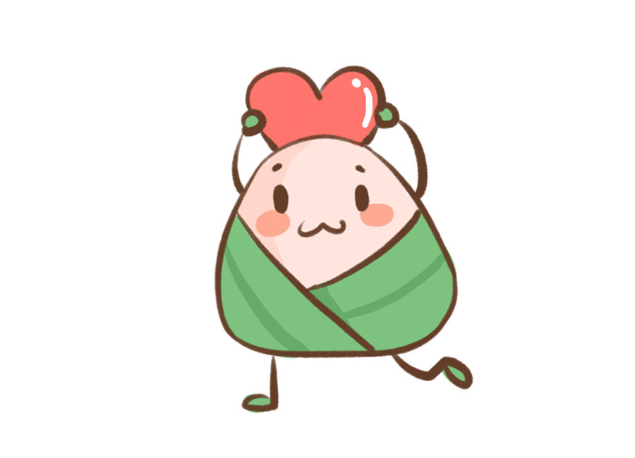 8张可爱的粽子简笔画图片-图4