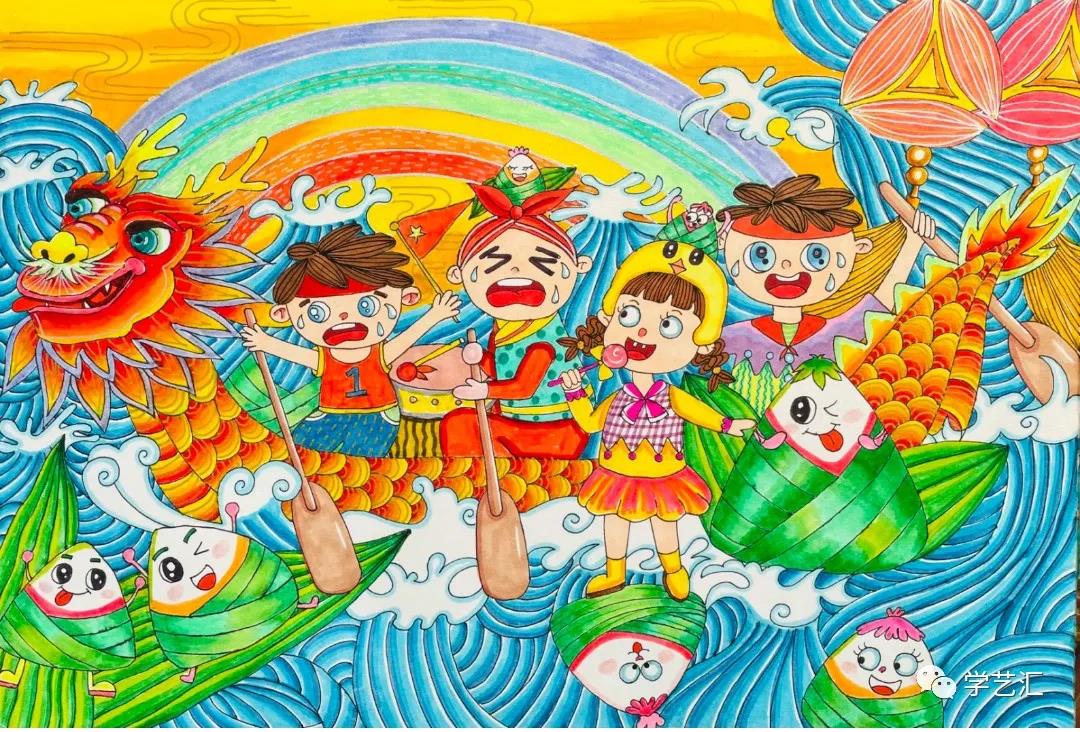 漂亮的端午节绘画一等奖-图12